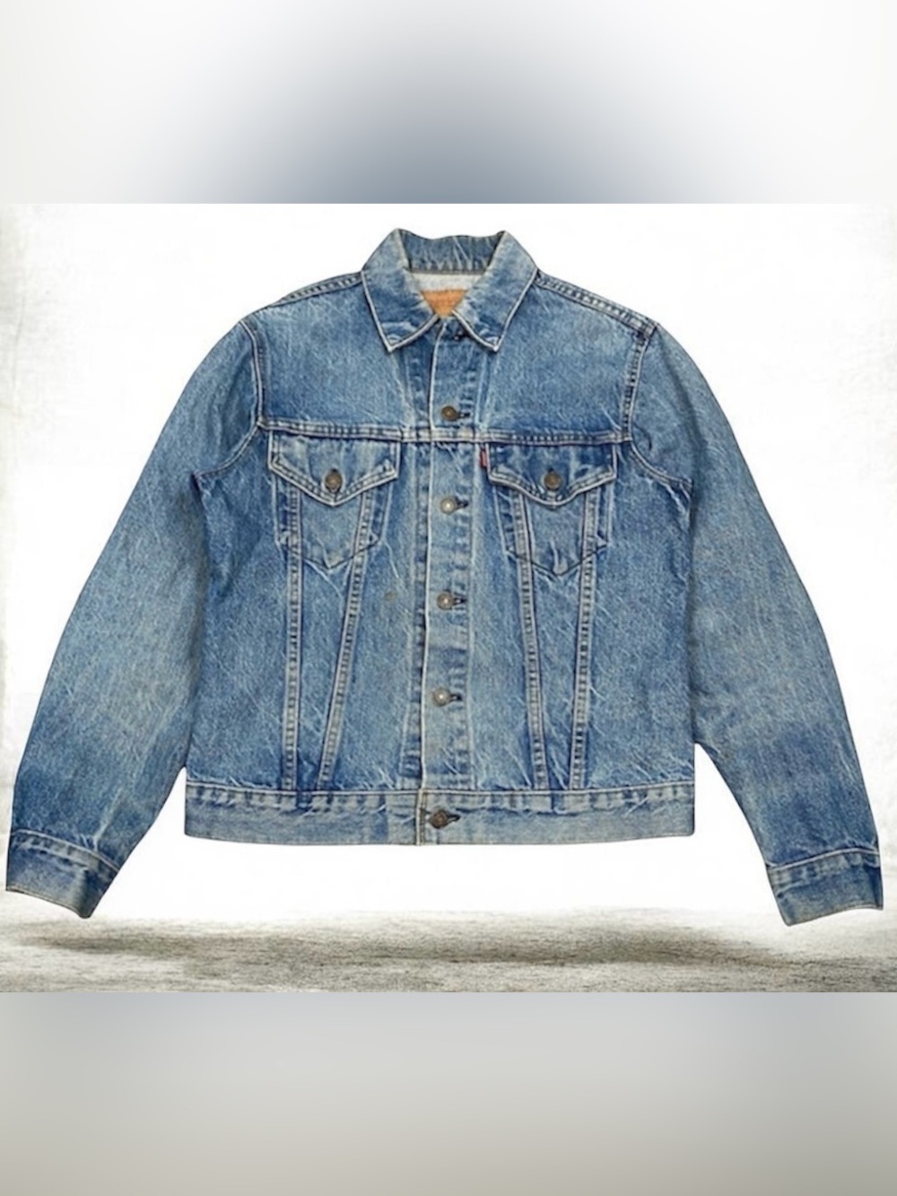 Levi Strauss & Co Classic Original Jean Jacket Denim Med Wash Blue Trucker Sz Sm